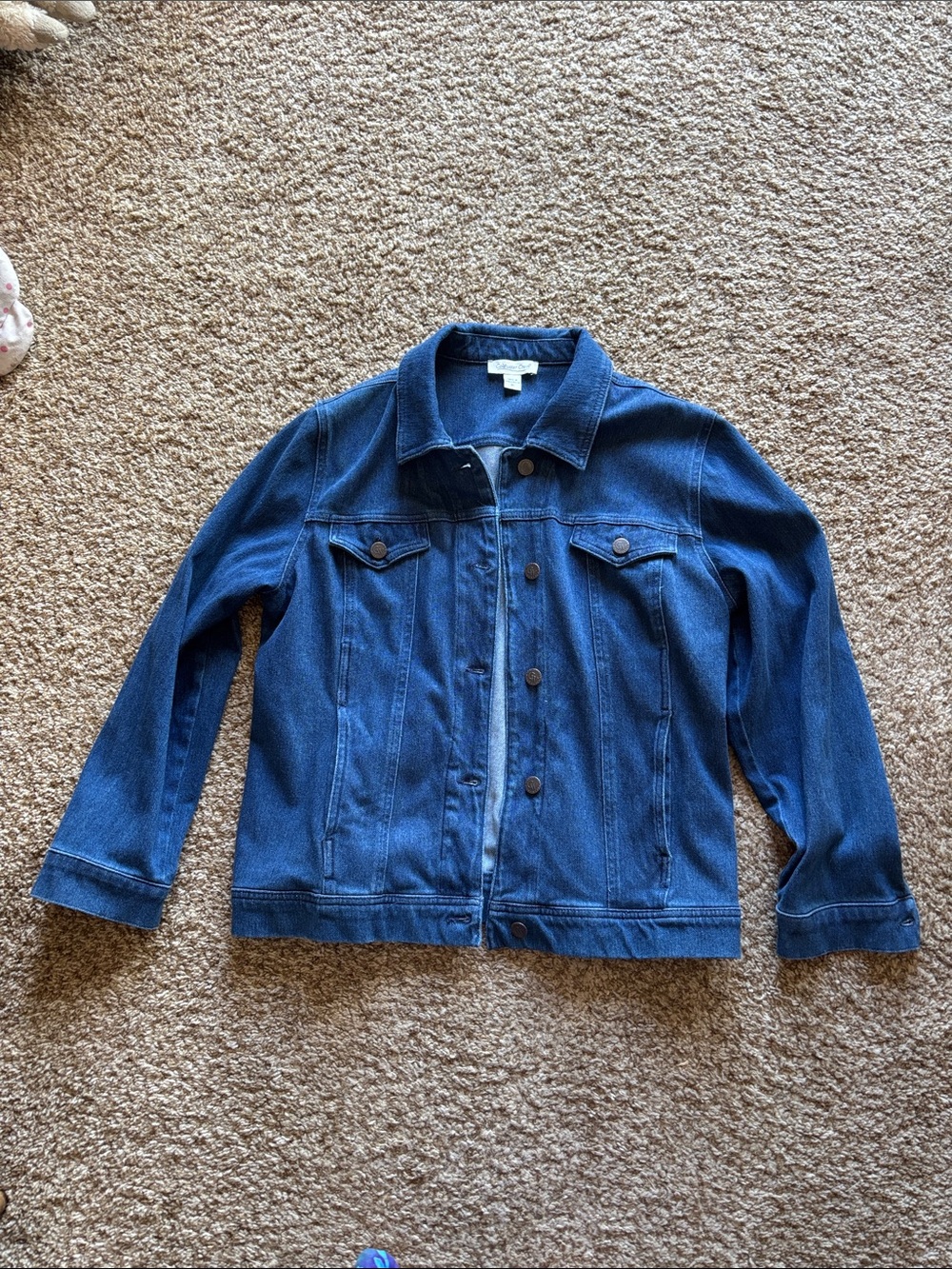 Coldwater Creek || Cotton Dark Denim Jacket Size XL